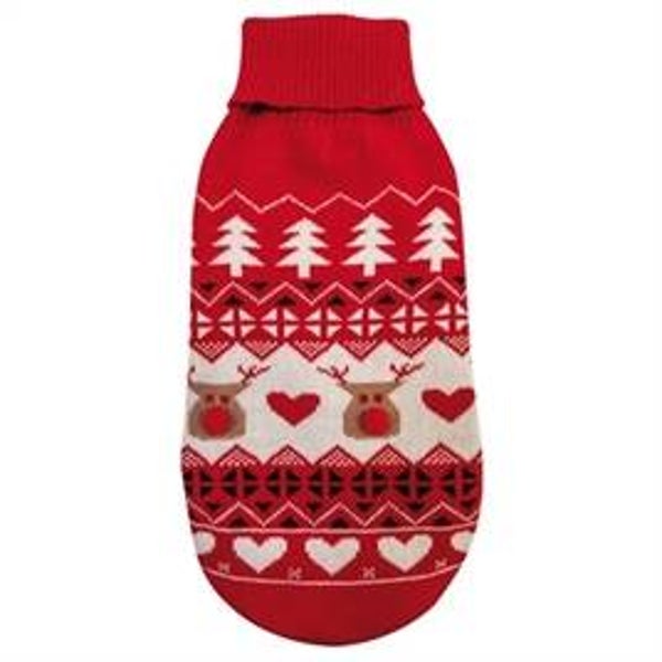 CROCI HONDENTRUI XMAS DEER HAPPY ROOD 35 CM