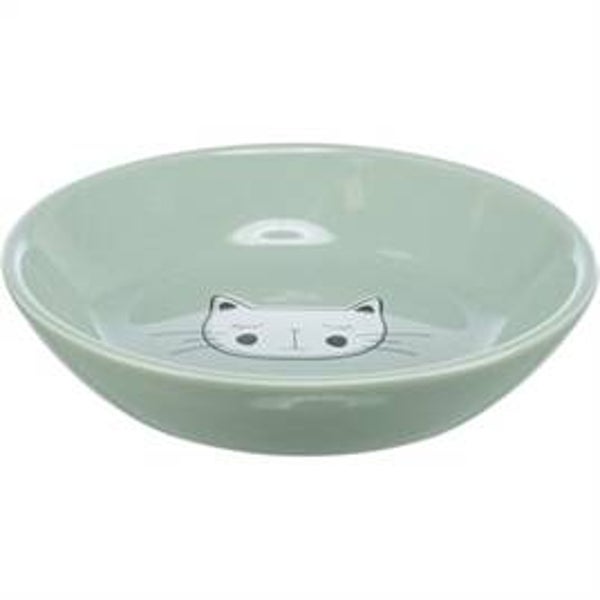 TRIXIE VOERBAK / DRINKBAK KAT VERHOOGD KERAMIEK ASSORTI 200 ML 14 CM