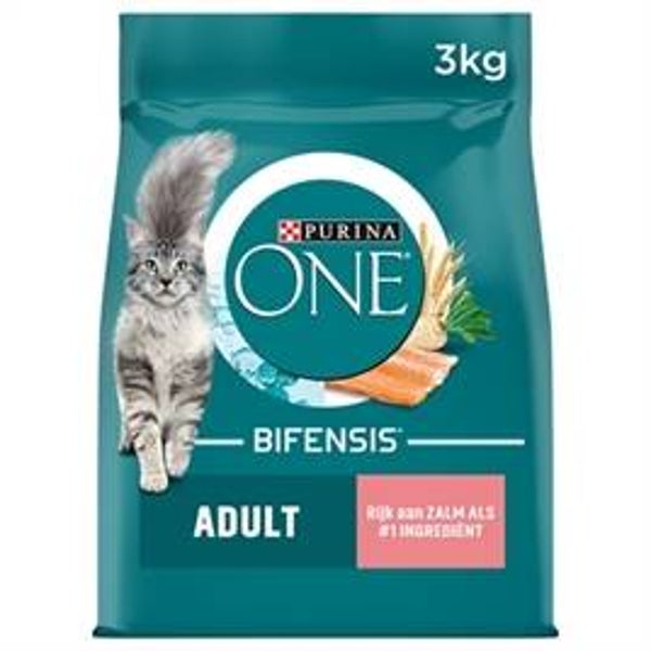 PURINA ONE ADULT ZALM / VOLKOREN GRANEN 3 KG