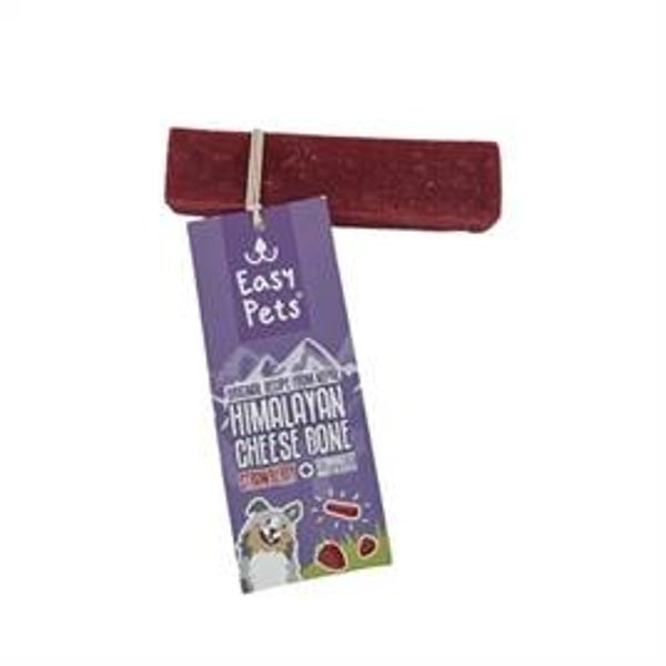 EASYPETS HIMALAYAN CHEESE BONE KAAS BOT AARDBEI L