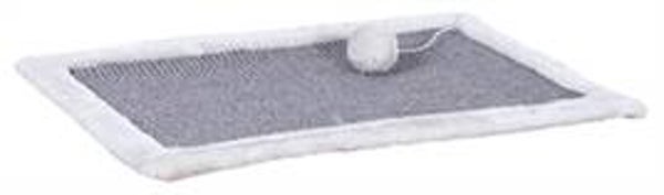 TRIXIE KRABMAT SISALTAPIJT / PLUCHE GRIJS / LICHTGRIJS 55X35 CM 2 ST