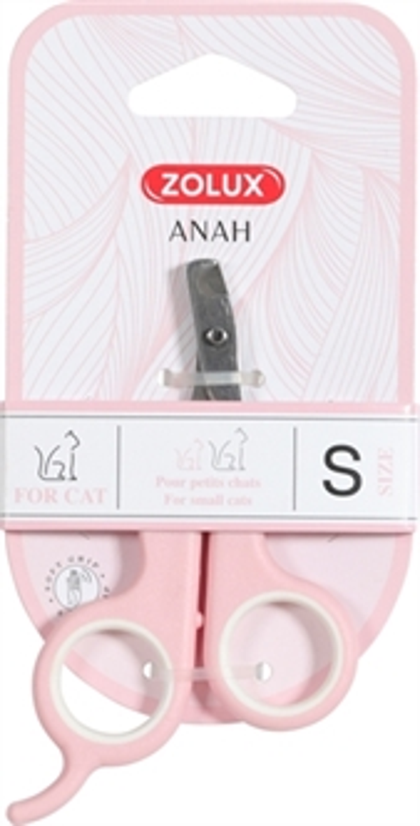 ZOLUX ANAH NAGELSCHAAR ROZE / WIT 7X1X10,5 CM