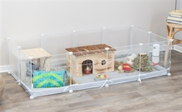 TRIXIE INDOORREN METAAL / KUNSTSTOF WIT 140X70X35 CM