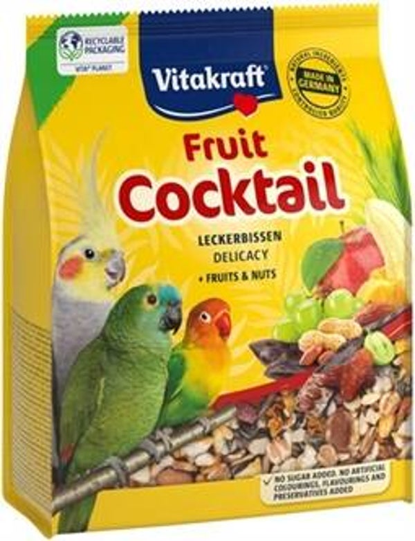 VITAKRAFT PARKIET / AGAPORNIS FRUIT COCKTAIL DELICACY FRUITS / NUTS 250 GR