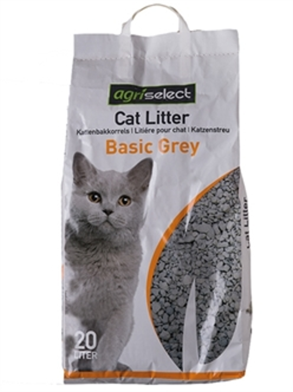 AGRISELECT BASIC GREY KATTENBAKVULLING 20 LTR
