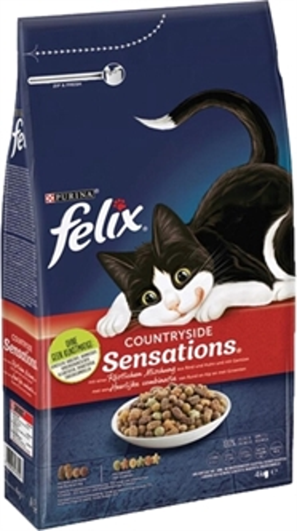 FELIX DROOG COUNTRYSIDE SENSATIONS RUND / KIP / GROENTEN 4 KG