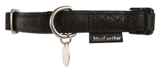 MACLEATHER HALSBAND ZWART 45-70X2,5 CM