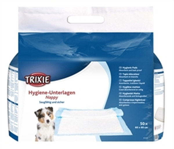 TRIXIE NAPPY PUPPY PADS 60X60 CM 50 ST