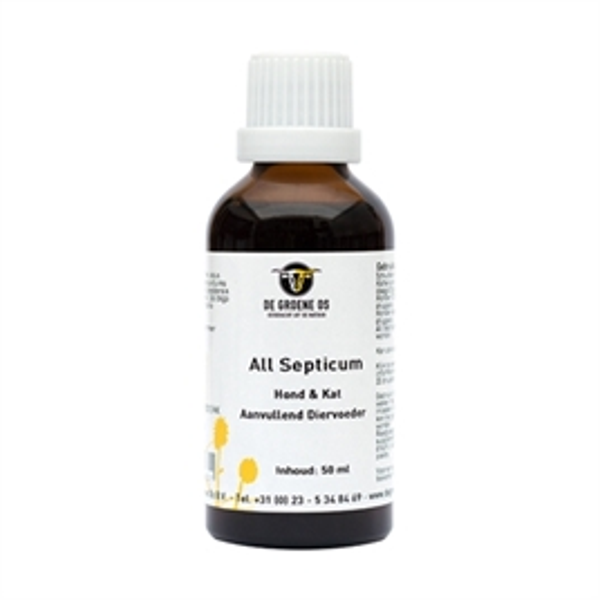 DE GROENE OS ALL SEPTICUM HOND / KAT 50 ML