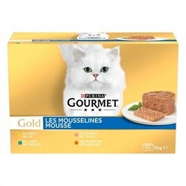GOURMET GOLD 12-PACK FIJNE MOUSSE 12X85 GR