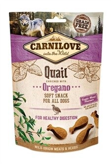 CARNILOVE SOFT SNACK KWARTEL / OREGANO 200 GR