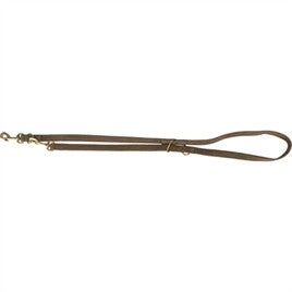 TRIXIE HONDENRIEM PURE VERSTELBAAR LEER BRUIN S-M 200X1,5 CM