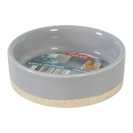 ZOLUX OLARIA VOERBAK KERAMIEK GRIJS 10,3 CM 100 ML