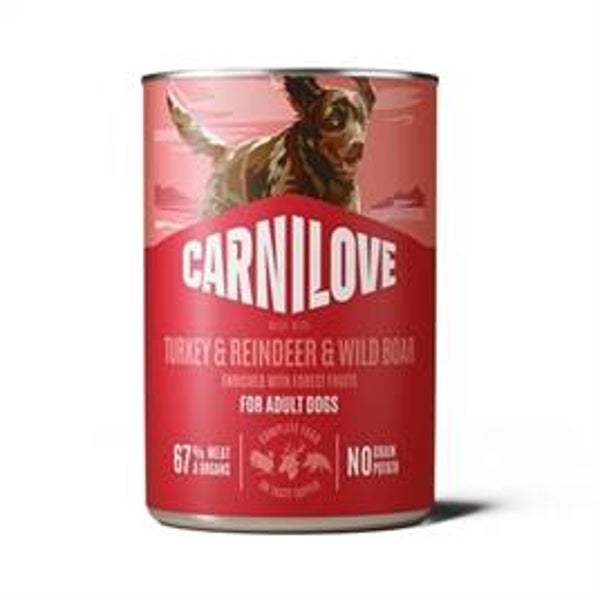 CARNILOVE CAN VENISON / REINDEER 6X400 GR