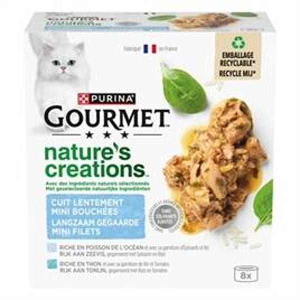 GOURMET NATURES CREATIONS FILET ZEEVIS 8X85 GR