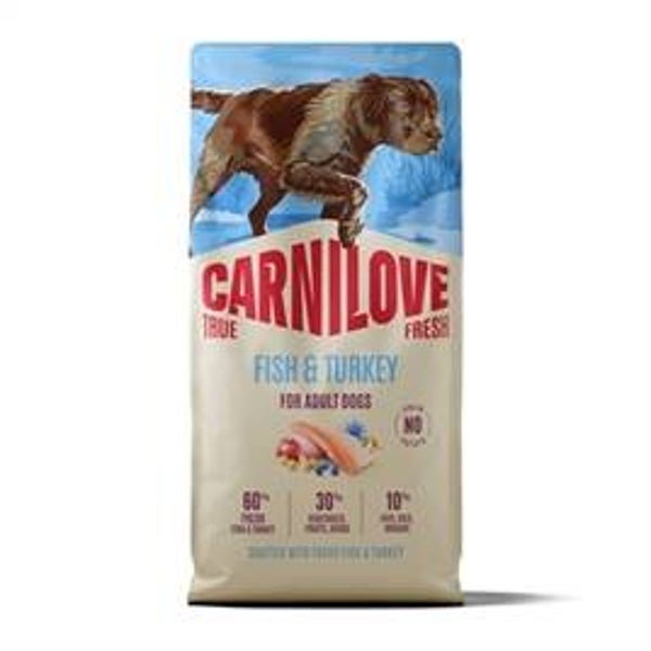 CARNILOVE TRUE FRESH ADULT ALL BREEDS FISH / TURKEY 12 KG