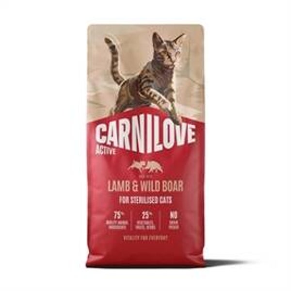 CARNILOVE ACTIVE ADULT STERILISED ALL BREEDS LAMB / WILD BOAR 6 KG