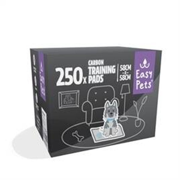 EASYPETS PUPPY CARBON TRAINING PADS 58X58 CM 250 ST