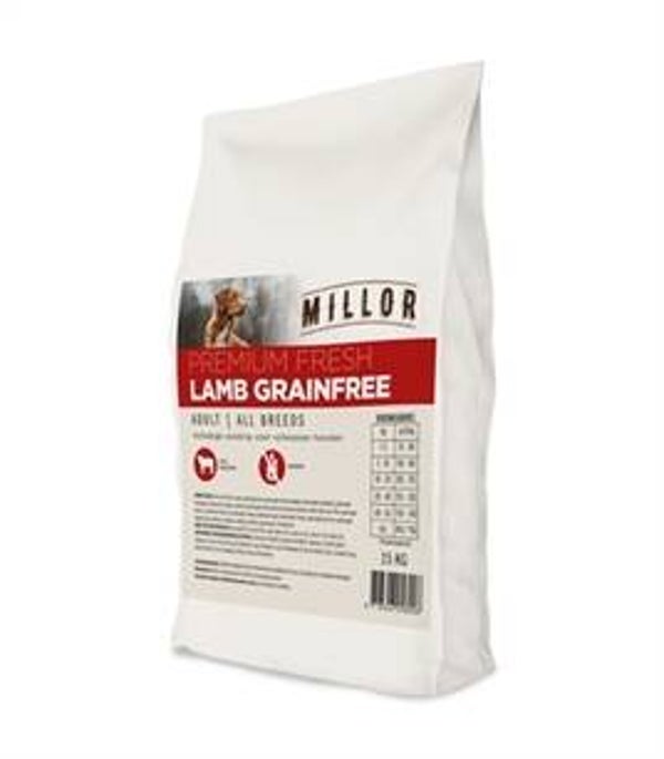 MILLOR PREMIUM FRESH ADULT LAMB GRAANVRIJ 15 KG