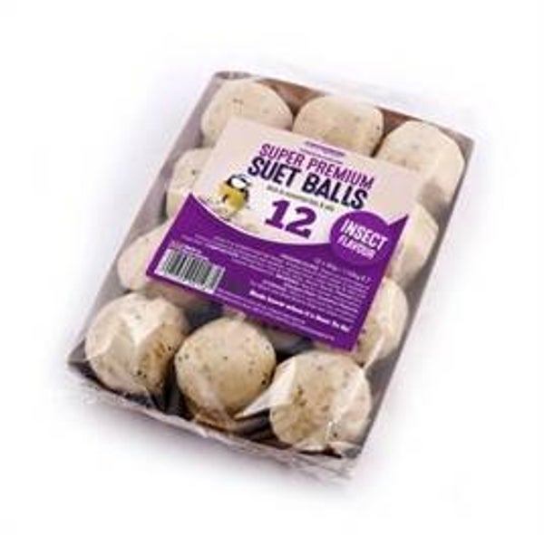 SUET TO GO PREMIUM VETBOLLEN MET INSECTEN 12X85 GR