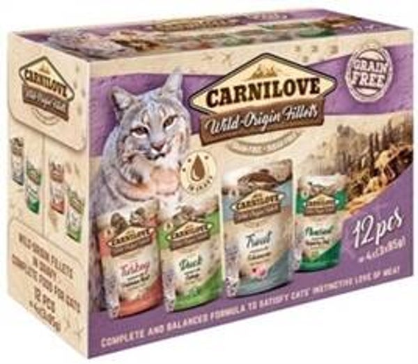 CARNILOVE POUCH MULTIPACK 12X85 GR