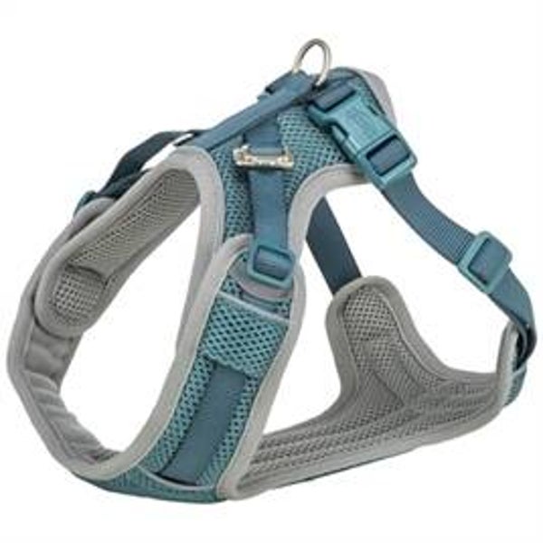 TRIXIE HONDENTUIG PREMIUM FLEXMESH BREDE BORST PETROL XS-S 40-57X1,5 CM