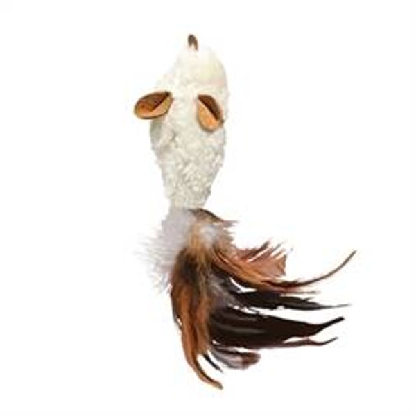 KONG KAT CATNIP FEATHER MUIS 5X2,5X16,5 CM