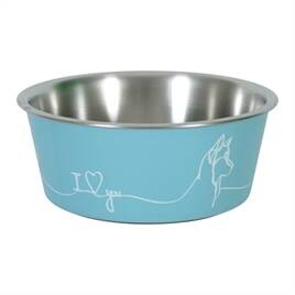 ZOLUX LOVE VOERBAK HOND BLAUW 12,5 CM 400 ML