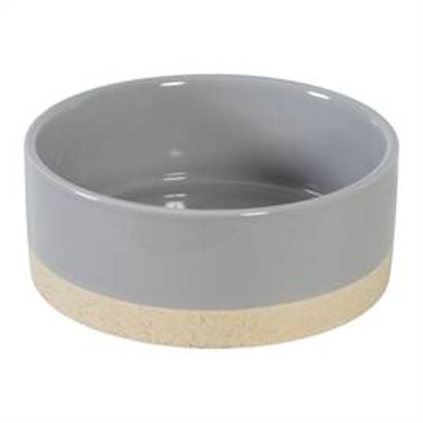 ZOLUX OLARIA VOERBAK KERAMIEK GRIJS 17 CM 1 LTR