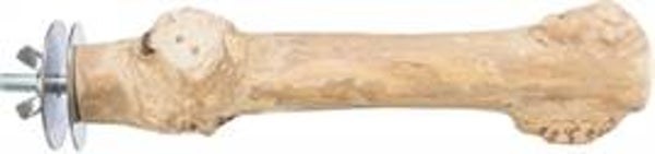 TRIXIE ZITSTOK MET SCHROEFBEVESTIGING KOFFIEHOUT 20 CM DIA 2-3 CM