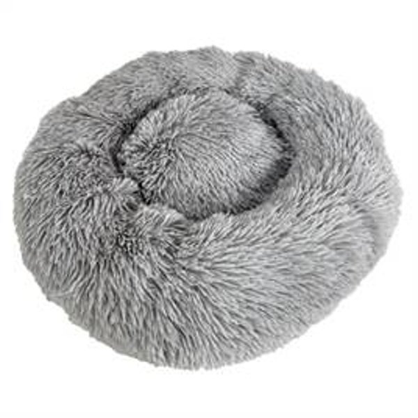 SAZZZ HONDENMAND FLUFFY LICHTGRIJS 65X65X15 CM