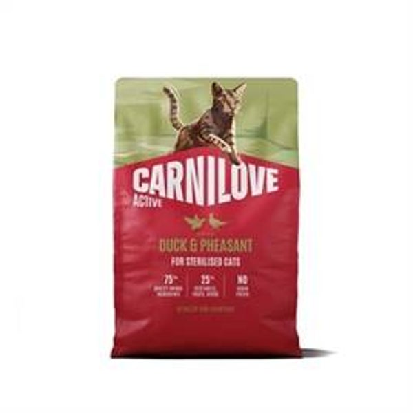CARNILOVE ACTIVE ADULT STERILISED ALL BREEDS DUCK / PHEASANT 2 KG