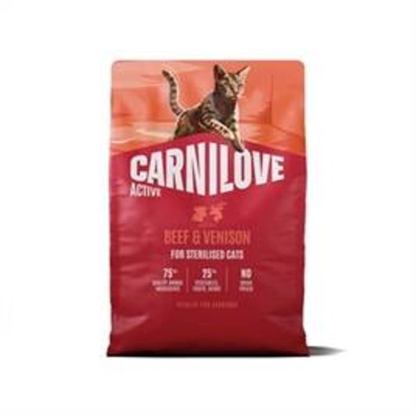 CARNILOVE ACTIVE ADULT STERILISED ALL BREEDS BEEF / VENISON 2 KG