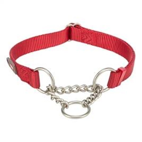TRIXIE HALSBAND HOND PREMIUM HALFSLIP HALSBAND ROOD 45-70X2,5 CM