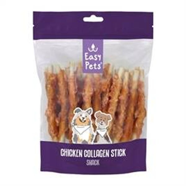 EASYPETS COLLAGEEN KAUWSTAAF MET KIP 400 GR