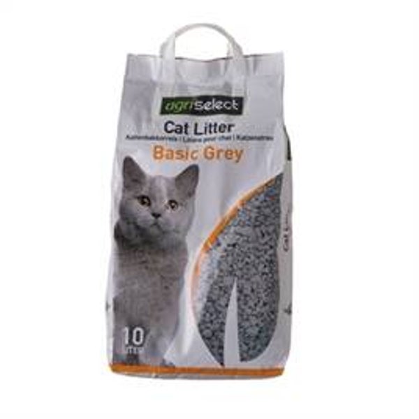 AGRISELECT BASIC GREY KATTENBAKVULLING 10 LTR