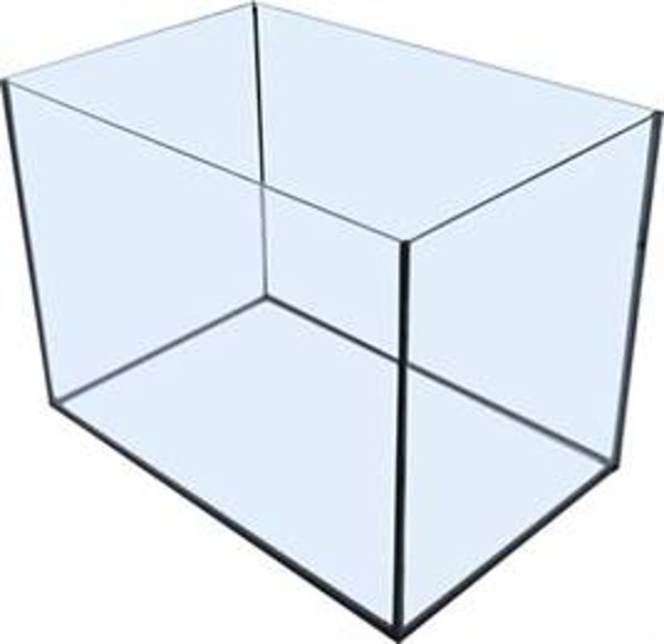 AQUARIUM MET ZWARTE KIT 35X23X26 CM