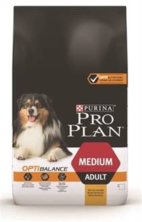 PRO PLAN DOG ADULT MEDIUM KIP / RIJST 14 KG