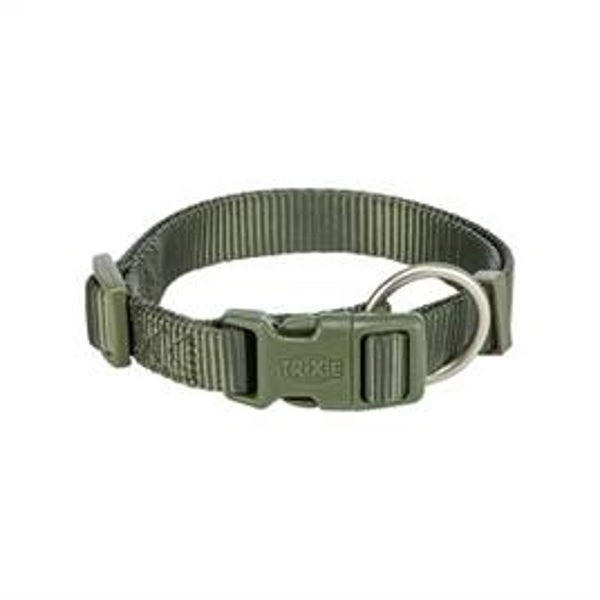 TRIXIE HALSBAND HOND PREMIUM OLIJFGROEN 15-25X1 CM