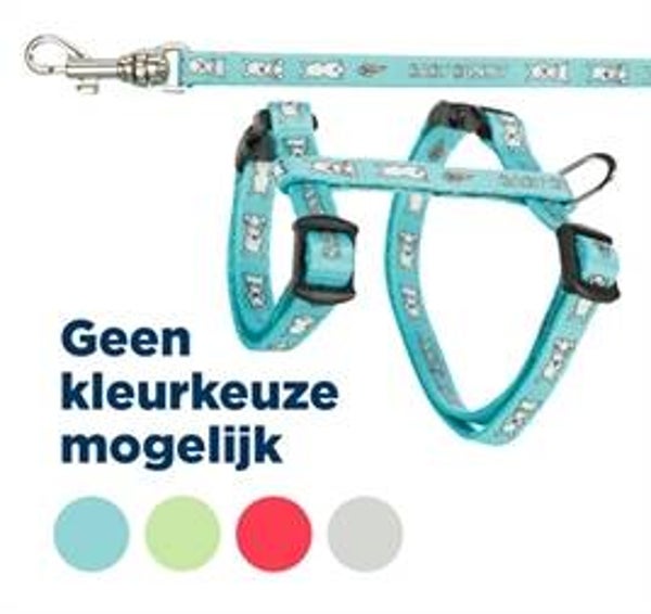 TRIXIE KONIJNENTUIG MET RIEM BABY BUNNY ASSORTI 20-33X0,8 + 125 CM