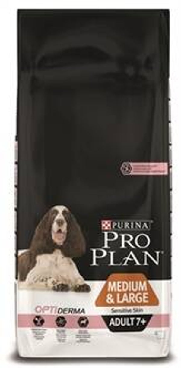 PRO PLAN DOG ADULT MEDIUM / LARGE 7 + SENSITIVE SKIN 14 KG