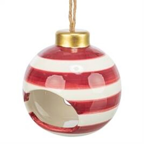 TRIXIE XMAS VOEDERHUIS KERSTBAL KERAMIEK 12X12 CM