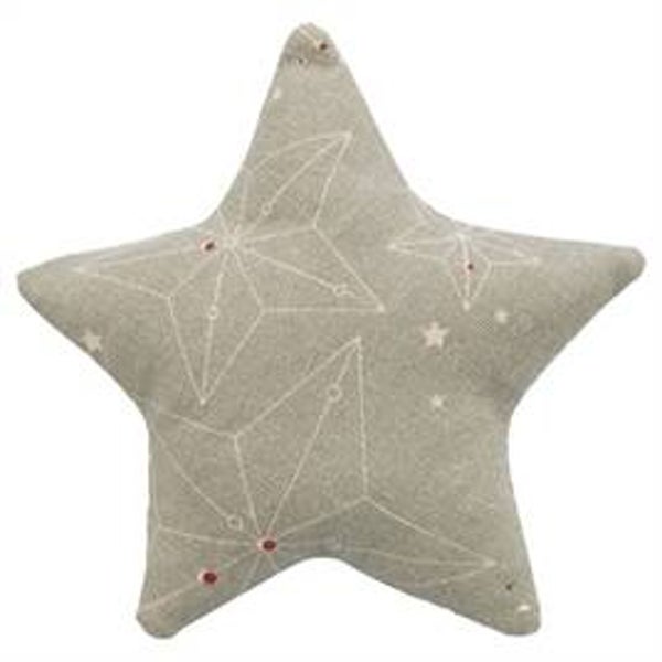 TRIXIE XMAS SPEELKUSSEN STER MET CATNIP KATOEN BEIGE 10 CM