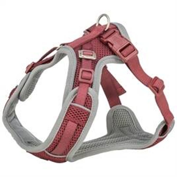 TRIXIE HONDENTUIG PREMIUM FLEXMESH BREDE BORST SANGRIA S-M 48-69X2 CM