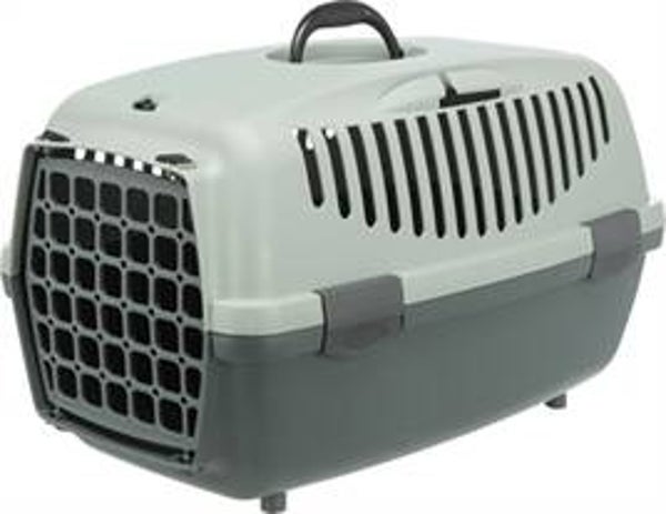 TRIXIE BE ECO VERVOERSBOX CAPRI ANTRACIET / GRIJS-GROEN 48X32X31 CM