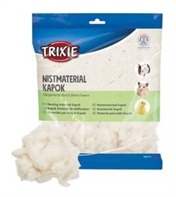 TRIXIE NESTMATERIAAL KAPOK CREME 100 GR