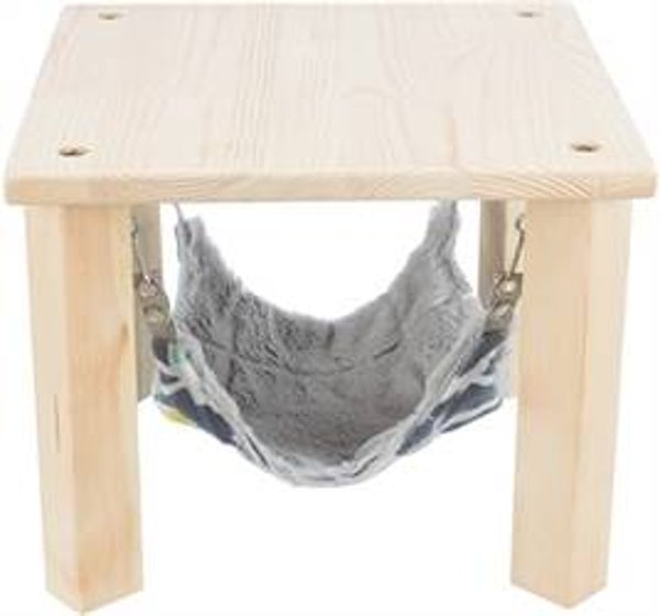 TRIXIE SCHUILPLAATS MET HANGMAT SUNNY ASSORTI / GRIJS 28X28X24 CM