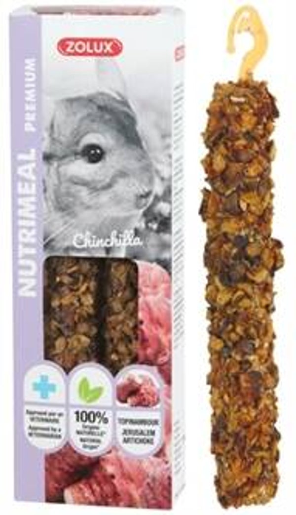 ZOLUX NUTRIMEAL STICK CHINCHILLA AARDPEER 110 GR 2 ST