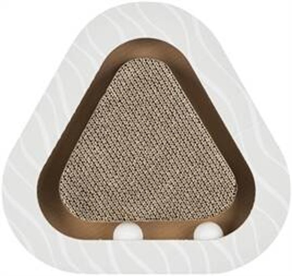 TRIXIE KRABPLANK KARTON MET 2 BALLEN 36X36X5 CM