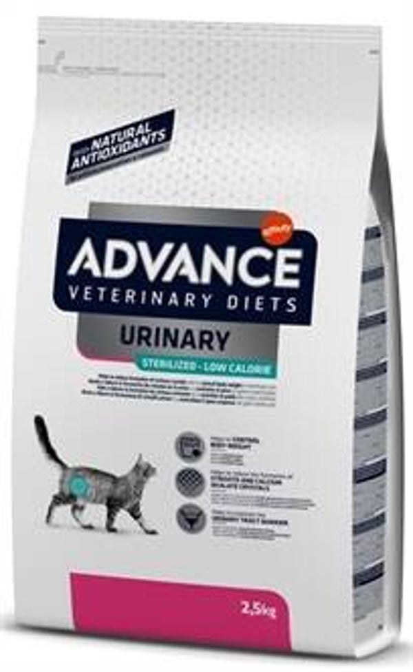 ADVANCE VETERINARY DIET CAT URINARY STERILIZED MINDER CALORIEËN 2,5 KG